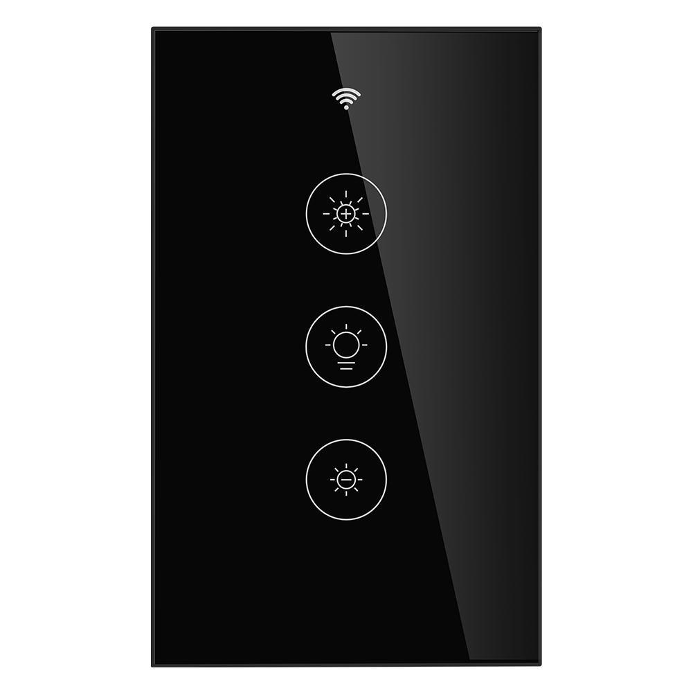 Apagador Inteligente Wifi Atenuador de Luz Color Negro